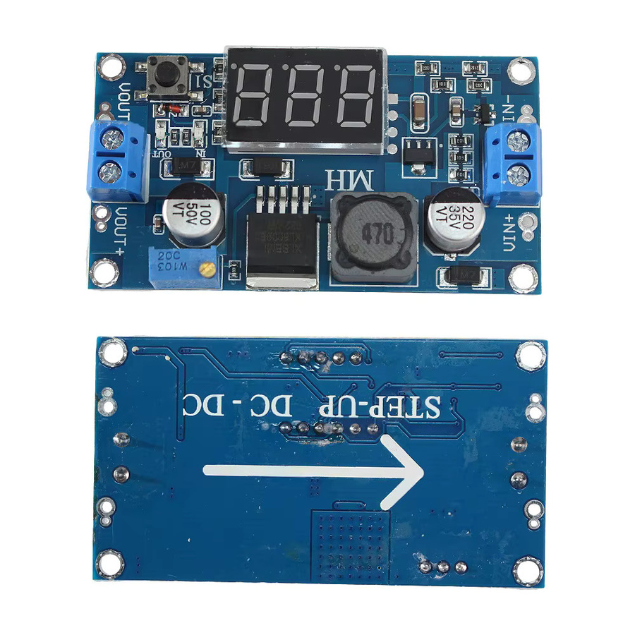 XL6009 Boost-Modul DC-DC Step-Up-Stromversorgungsmodul mit Digitalanzeige in Blau - Bild 2