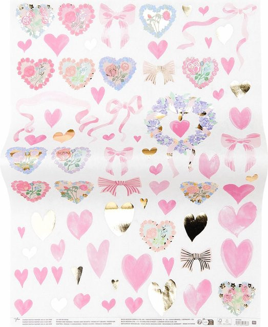 Rico Design Paper Patch Papier Painted Love in Multicolour - Bild 1