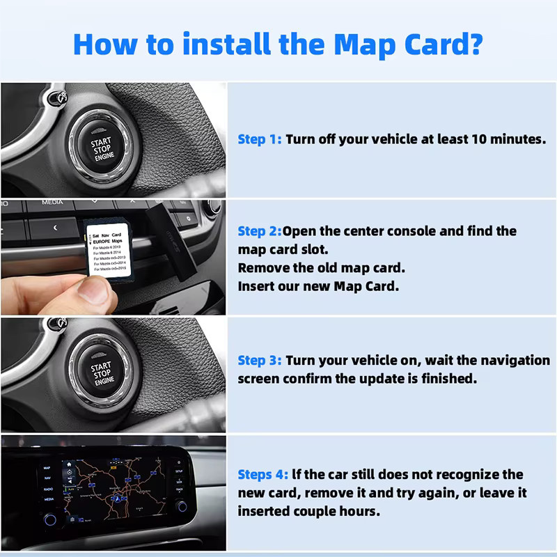 NAVINESA GPS SD-Navigationskarte Version 2025 für Mazda 6 CX5 CX9 NB1 - Bild 4