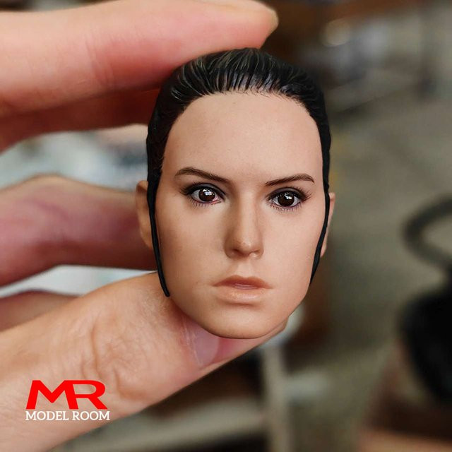 MAK Star Wars Rey Daisy Ridley Kopfskulptur, Maßstab 1:6, Kunststoff, Zubehör - Bild 1