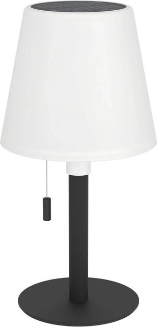Eglo Solar-LED-RGBW-Tischleuchte Montapalma Weiß-Schwarz mit Zugschalter IP54 - Bild 1