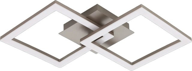 Eglo LED Deckenleuchte Palmaves 2 in Nickel-Matt und Weiß, B: 31 cm, T: 6,5 cm, H: 52,5 cm - Bild 1
