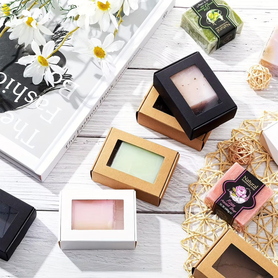 Mini Geschenkboxen aus Kraftpapier in Braun und Weiß für Süßigkeiten und Geburtstagsgeschenke - Bild 3