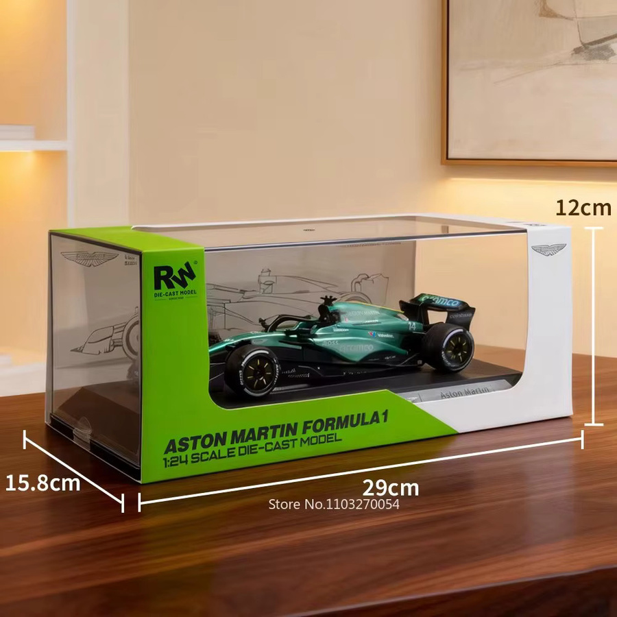 MAKEDA Formel-Rennwagen-Modell, 1:24 Maßstab, lenkbar, Metall, Gummi - Bild 3