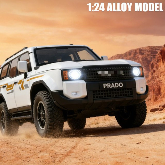 MINI AUTO Prado SUV, Automodell, 1:24, Metall, mit Sound und Licht - Bild 1