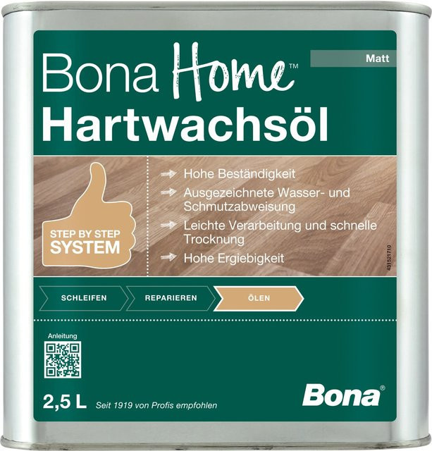 Bona Home Hartwachsöl matt mit 2,5 l - Bild 1