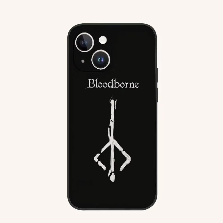 Stoßfeste Handyhülle im Bloodborne-Design für iPhone Modelle, Matte Schutzhülle in Schwarz - Bild 6