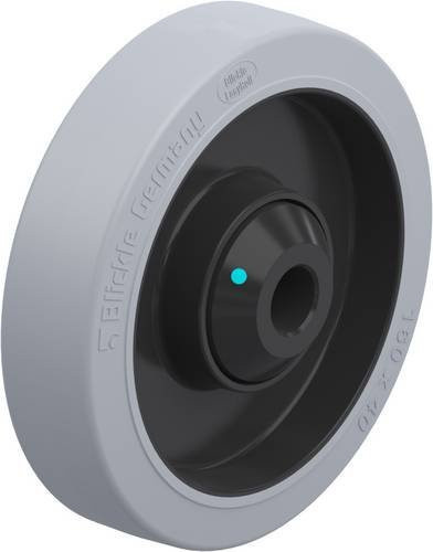 Blickle Kunststoff-Rad POEV 161/20KAD-SG in Grau und Schwarz mit einem Durchmesser von 160 mm und einer Tragfähigkeit von maximal 320 kg - Bild 1