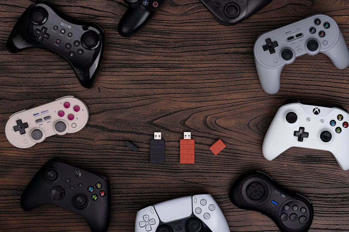 8Bitdo Wireless Bluetooth USB Adapter Schwarz für Nintendo Switch, Windows, Mac und Raspberry Pi zur Unterstützung von PS3, PS4 und PS5 Controllern - Bild 4