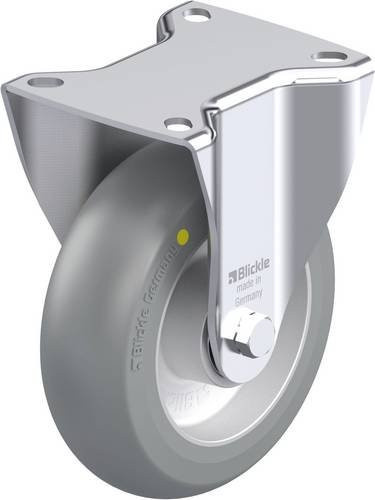 Blickle Stahlblech-Bockrolle B-ALTH 125K-AS-CO in Silber, Rad-Durchmesser: 125 mm, Tragfähigkeit: 250 kg - Bild 1