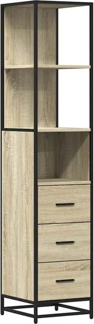 vidaXL Badschrank Sonoma-Eiche in Braun, Wandmontage im Industrial-Design, B/T/H: 35 x 37,5 x 166 cm - Bild 1