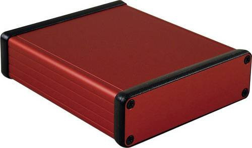 Hammond Electronics 1455L1201RD Profil-Gehäuse aus Aluminium in Rot, B: 120 cm, T: 103 cm, H: 3,05 cm - Bild 1