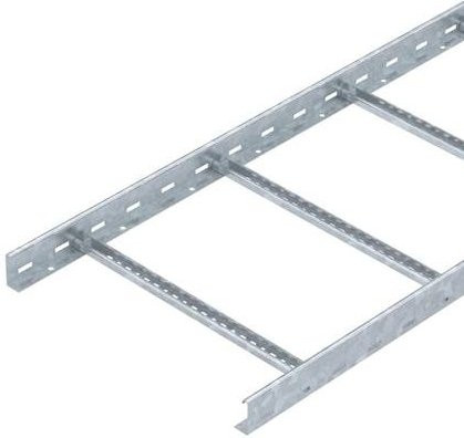 OBO Bettermann Kabelleiter 6208574, Farbe: Silber, B/T/H: 50,0 x 6,0 x 300,0 cm - Bild 1