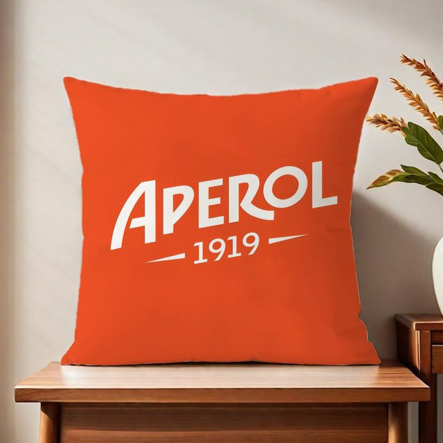 JMG Clothing Kissenbezug mit Aperol Logo Print in Orange, B/B/H: 40 x 40 x 40 cm - Bild 1