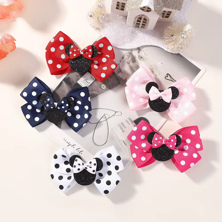 Haar Clips KIDS BOWS, Polka Dot Bogen, Kinder - Bild 4