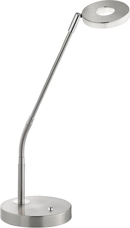 Fischer & Honsel LED-Tischleuchte Dent, dimmbar, silberfarben, B: 16 cm, H: 60 cm