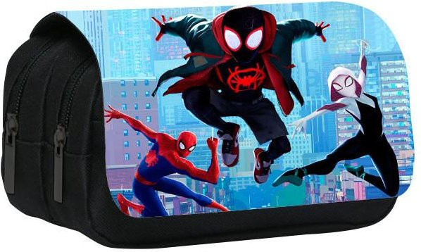 DewBloom Federmäppchen Spiderman Paralleluniversum mit großem Fassungsvermögen und doppellagigem Design, Mehrfarbig - Bild 1