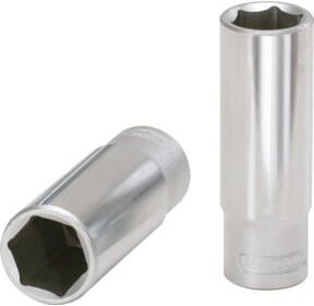 KS Tools 3/8 Zoll Sechskant-Stecknuss lang, 24 mm, silber - Bild 1