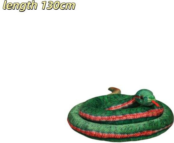 Yiran toy Klapperschlange Python, Plüschtier, Grün - Bild 1
