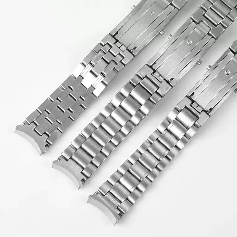 Uhrenarmband Edelstahl, silber, 18mm 20mm 22mm, Unisex - Bild 3