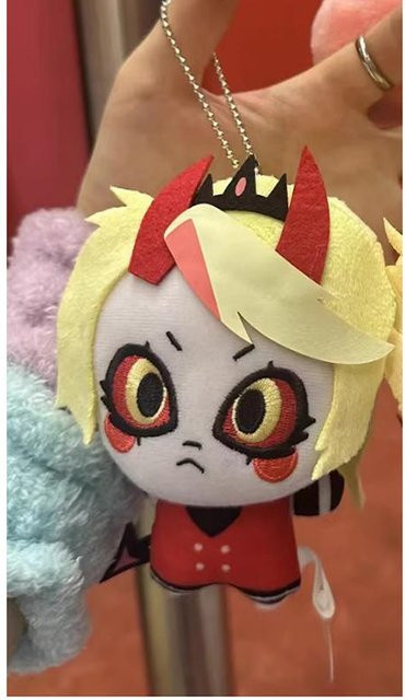 Yiran toy Hazbin Lucifer Plüschpuppen Anhänger, Kuscheltiere, 10cm - Bild 1