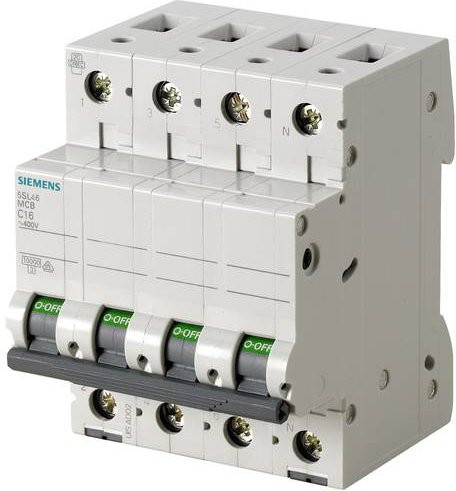 Siemens Leitungsschutzschalter 5SL4610-8 10A 400V in Weiß - Bild 1