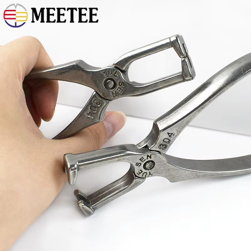 Meetee Reißverschlusszange aus Edelstahl 304 in Silber für Reparaturen und DIY-Nähzubehör - Bild 2