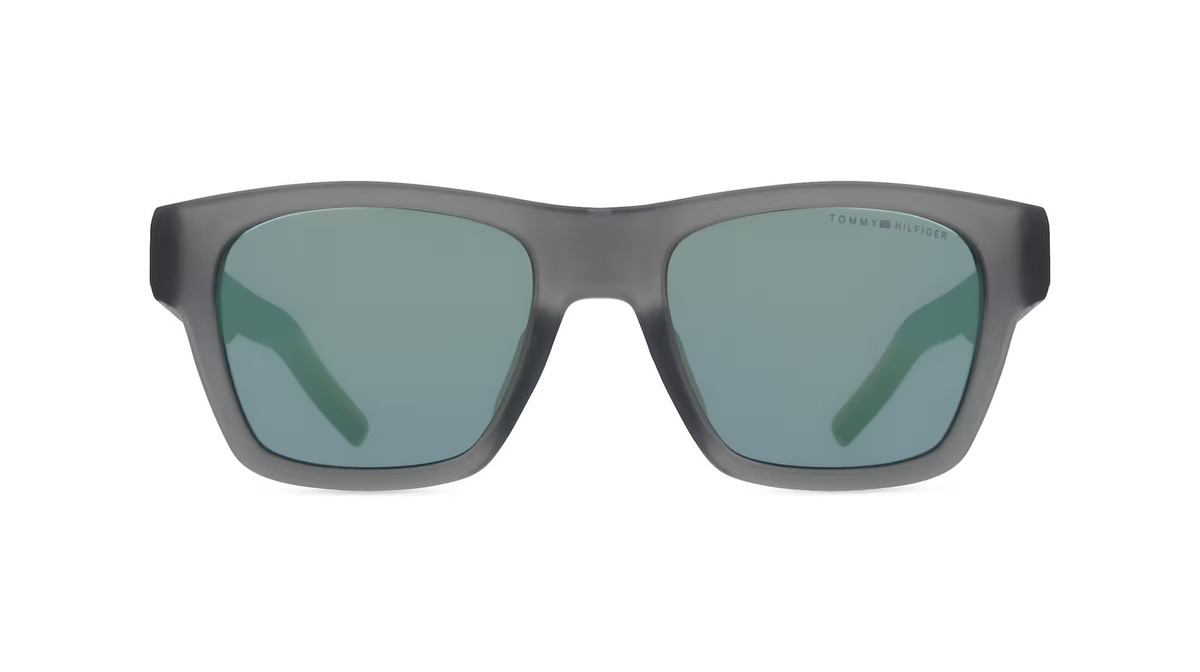 Tommy Hilfiger TH 1975/S Sonnenbrille, Vollrand, Quadratisch, Kunststoff, grau, Herren - Bild 1