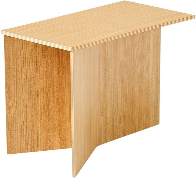 HAY Slit Beistelltisch Wood Länglich in Braun und Beige aus Holz - Bild 1