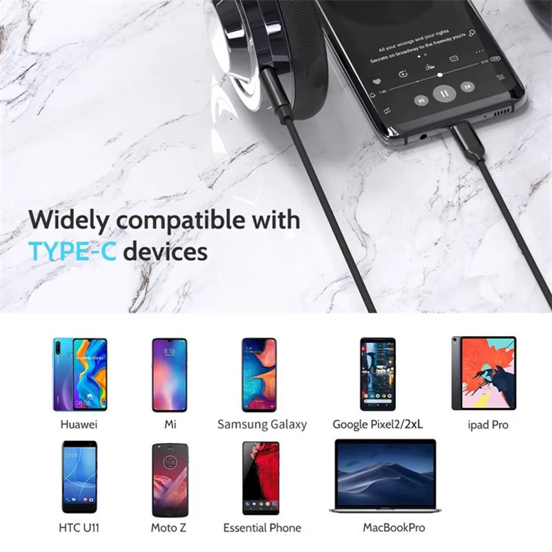 Samsung USB Typ C auf 3,5 mm Aux-Audiokabel Adapter in Schwarz für Headsets, Lautsprecher und Kopfhörer - Bild 4