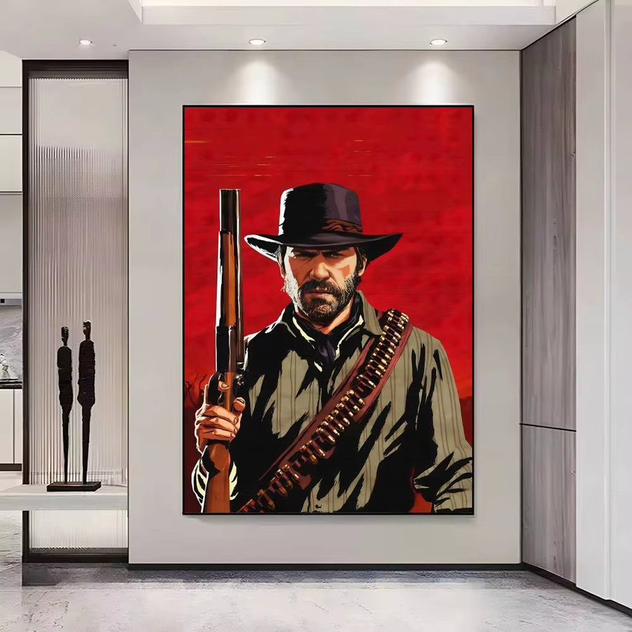 Red Dead Redemption Manga-Poster als Wandaufkleber, Mehrfarbig, B/H: 15 x 15 cm - Bild 6