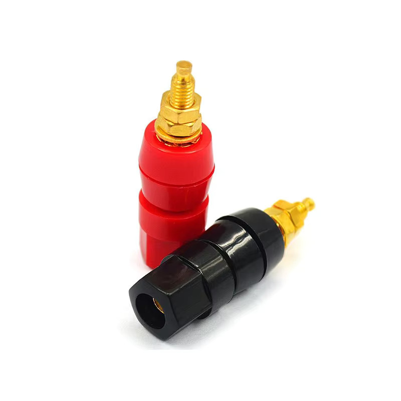 Si Tai&SH Lautsprecher Stecker Set mit Banana Binding Posts und Jack Adapter in Schwarz und Rot - Bild 2