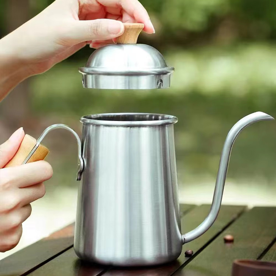 LISM Kaffeekannen-Set aus Edelstahl in Silber für Camping und Freizeit - Bild 2