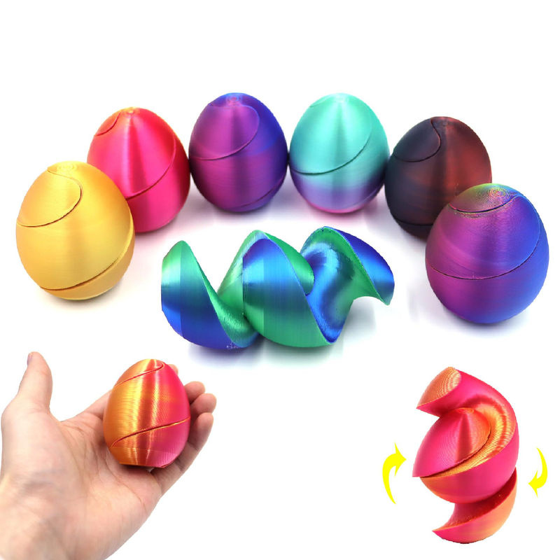 Fashnics 3D-Druck Spiral-Eier Unmögliches Shuttle Spielzeug als Tischdekoration und Fidget Toy in Multicolor - Bild 2