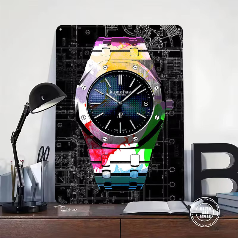 Royal Oak Retro-Metallschild Wandkunst in Weiß und Multicolour für dein Zuhause oder deine Garage - Bild 2
