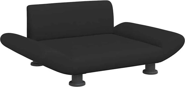 vidaXL Hundebett in Schwarz aus Stoff, B/T/H: 70 x 45 x 28 cm - Bild 1