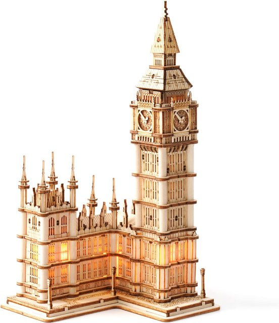 Robotime Rolife DIY 3D-Turmbrücke Big Ben, 3D-Holzpuzzlespiel - Bild 1