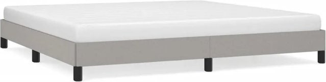 vidaXL Polsterbett aus Stoff in Hellgrau B/T/H: 200 x 250 x 203 cm - Bild 1