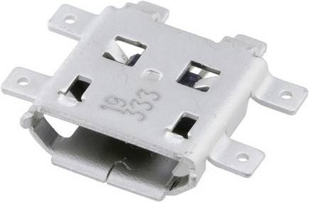 Molex Micro USB Buchse Mid-Mount in Silber 474910001 - Bild 1