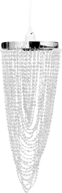 vidaXL Kronleuchter aus Chrom und Kristall, Transparent, B/T/H: 22 x 22 x 58 cm - Bild 1