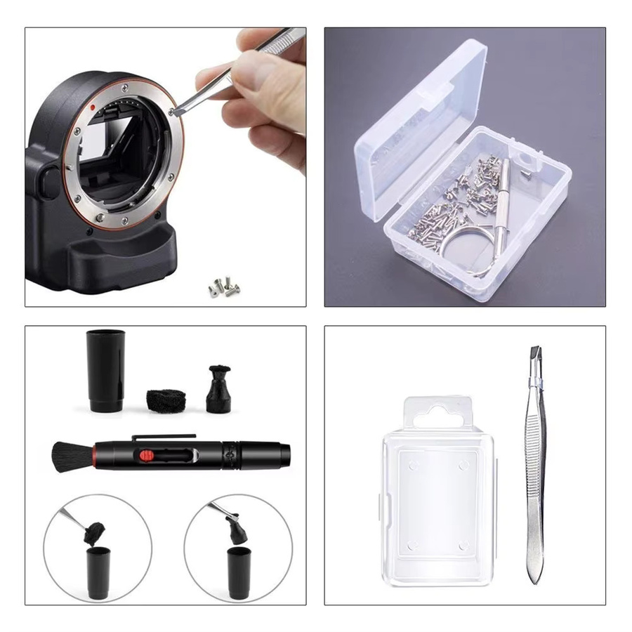 Shunmaii Kamera Reiniger Kit für DSLR und digitale Kameras mit Bürste, Schwarz - Bild 3