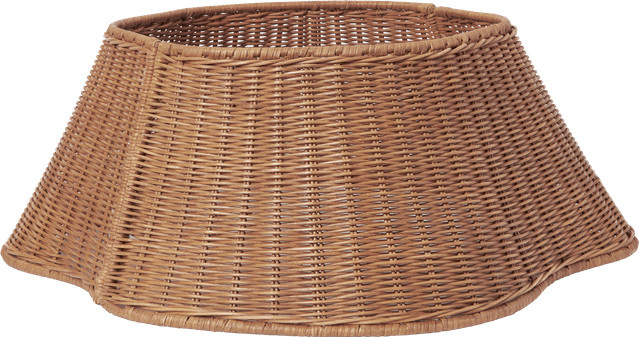 Ferm Living Drape Braided Baumrock in Braun aus Rattan und Metall für den Tisch - Bild 1