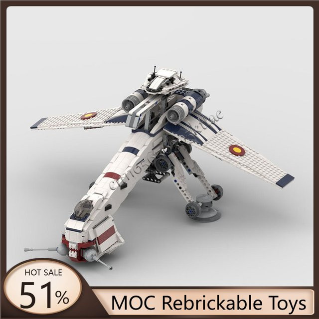 Stern Schlacht Dropship Spielzeug Set mit Walker für Kinder, 1085 Teile, Weiß - Bild 1