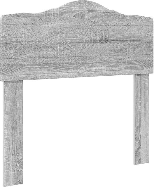 vidaXL Kopfteil für das Bett in Grau Sonoma, modernes Design aus Holzwerkstoff, Breite: 100 cm, Höhe: 102 cm, Tiefe: 3 cm - Bild 1