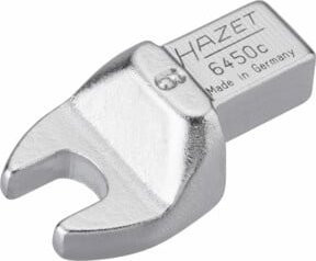 Hazet Einsteck-Maulschlüssel 6450C-9 mit 9 x 12 mm Einsteck-Vierkant und 9 mm Außen-Sechskant Profil in Silber - Bild 1