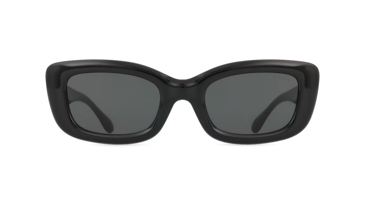 Coach 0HC8390U Sonnenbrille, Vollrand, Quadratisch, Kunststoff, Schwarz, Grau, Damen - Bild 1