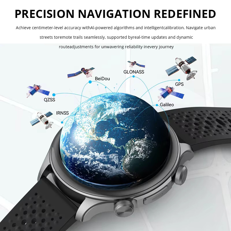 IMIKI HOLO 2 Pro Smartwatch in Schwarz mit 1,6-Zoll-AMOLED-Display, GPS, Bluetooth-Telefonie und 5 ATM Wasserdichtigkeit - Bild 5
