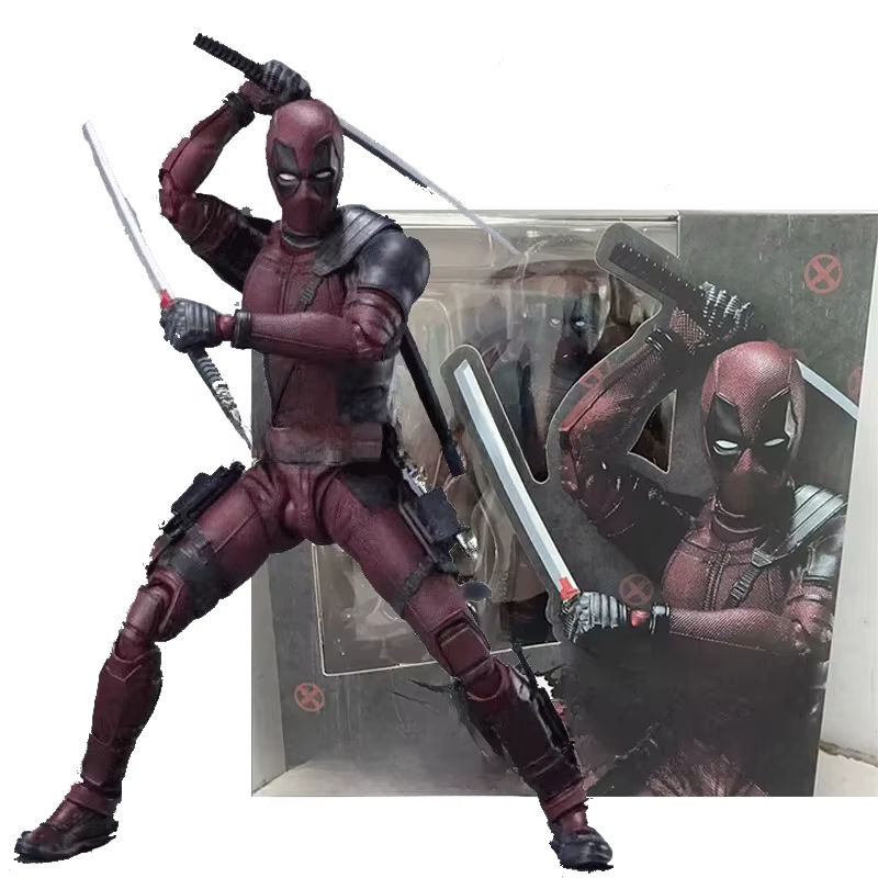 Bandai Deadpool Actionfigur aus PVC in Rot, 16 cm Höhe, Anime Modell für Sammler und Dekoration - Bild 7