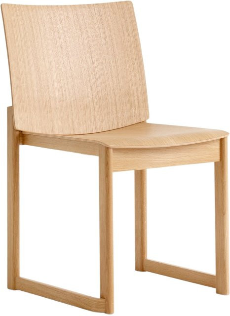 &Tradition Allwood Stuhl Av35 aus Holz in Braun, stapelbar - Bild 1