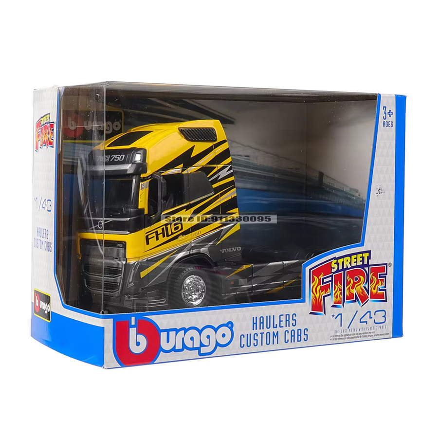 Bburago Volvo FH16 Globetrotter 750XXL, Modellauto, 1:43, Gelb, ab 3 Jahren - Bild 3